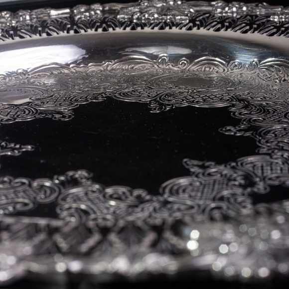 Vintage Birks Silver Tray Rideau Plate 12" - Picture 10 of 10